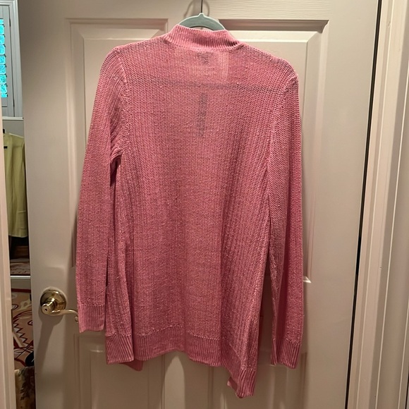 Talbots, NWT, open cardigan, 2 front pockets - Picture 3 of 4